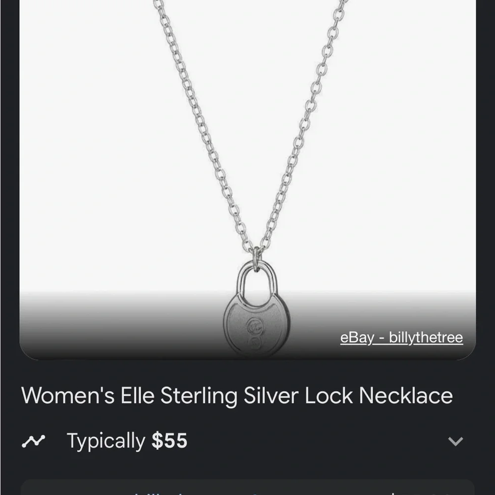 Elle lock necklace - Picture 2 of 2